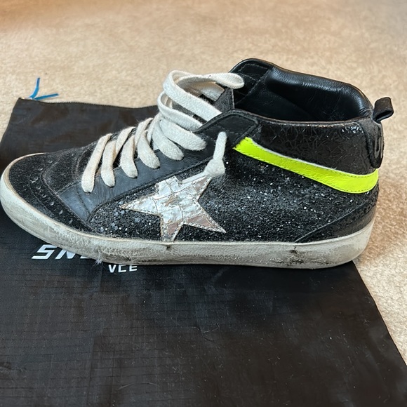 Golden Goose Mid-Star suede and glitter size 35 - Picture 6 of 9